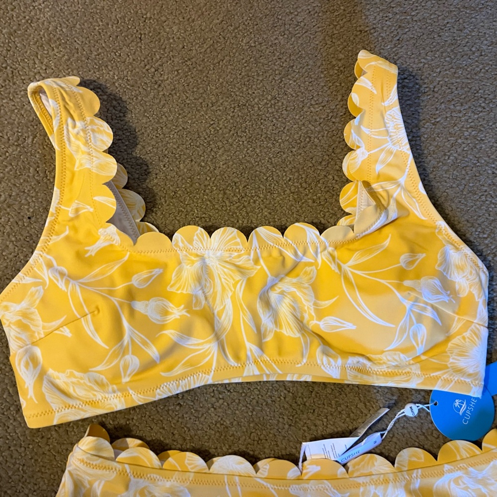 Charleigh Floral Yellow Wide Straps Bikini - Picture 7 of 7